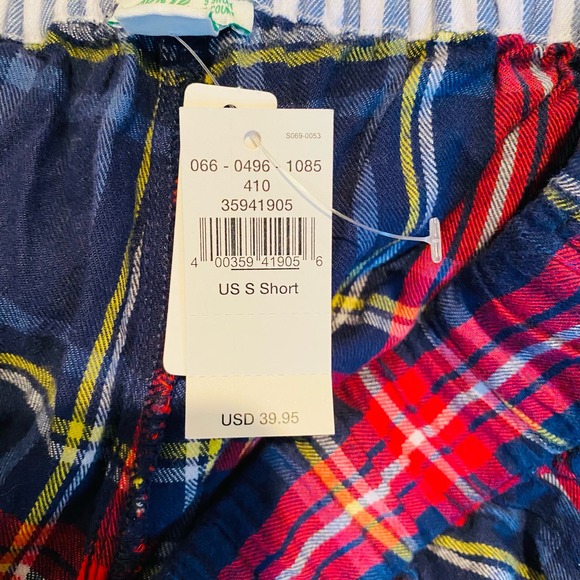 Aerie Plaid Cotton Flannel Red Navy Loungewear Pajama Pants Sleepwear Small NEW - Picture 8 of 10